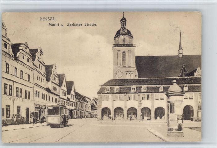 Dessau-Rosslau Dessau Markt Zerbster Strasse Strassenbahn