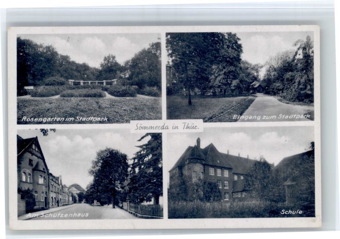 Soemmerda osengarten Stadtpark Schuetzenhaus Schule x