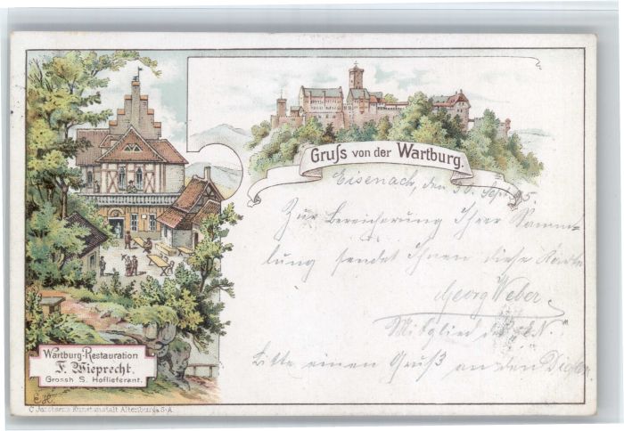 Wartburg Burg EISENACH Restaurant