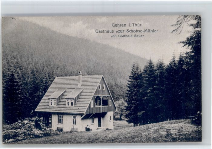 Gehren Thueringen Gasthaus Schobse Muehle x