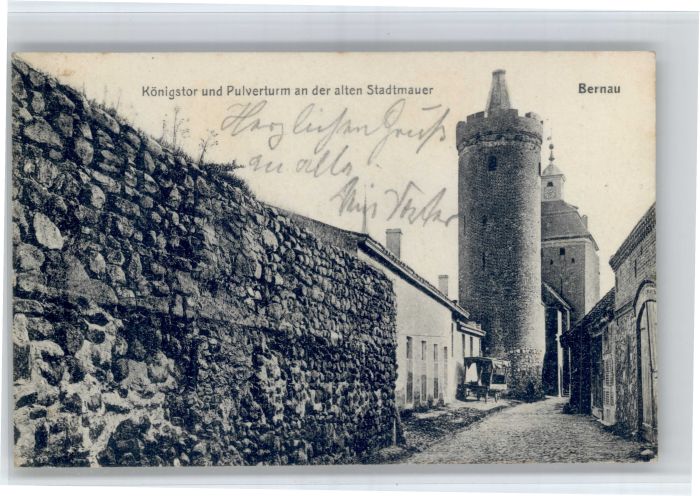 Bernau Berlin Koenigstor Pulverturm Stadtmauer