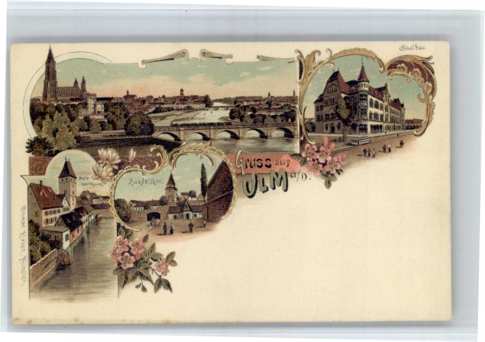 Ulm Donau Zundelthor Metzgerturm