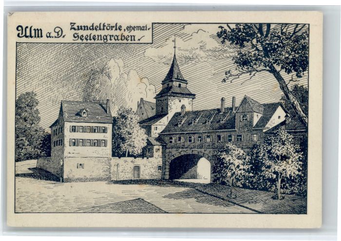 Ulm Donau Zundeltoerle Seelengraben