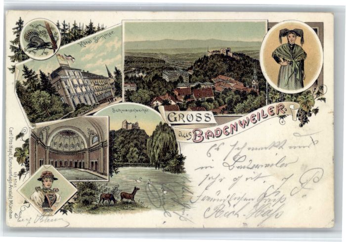 Badenweiler Schwanenweiher Hotel Sommer Reh