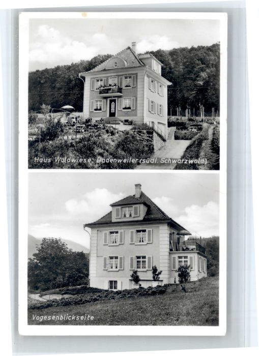 Badenweiler Haus Waldwiese Vogesenblickseite