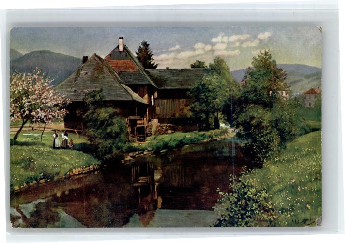 Schoenau Schwarzwald uenstler H Hofmann Altes Haus *