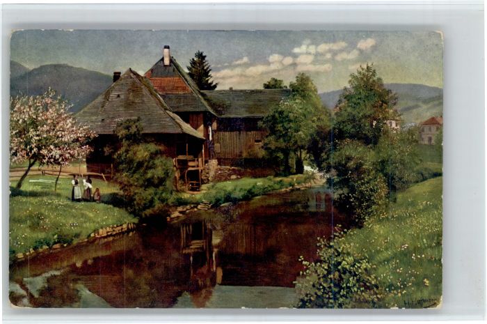 Schoenau Schwarzwald uenstler H Hofmann Altes Haus x