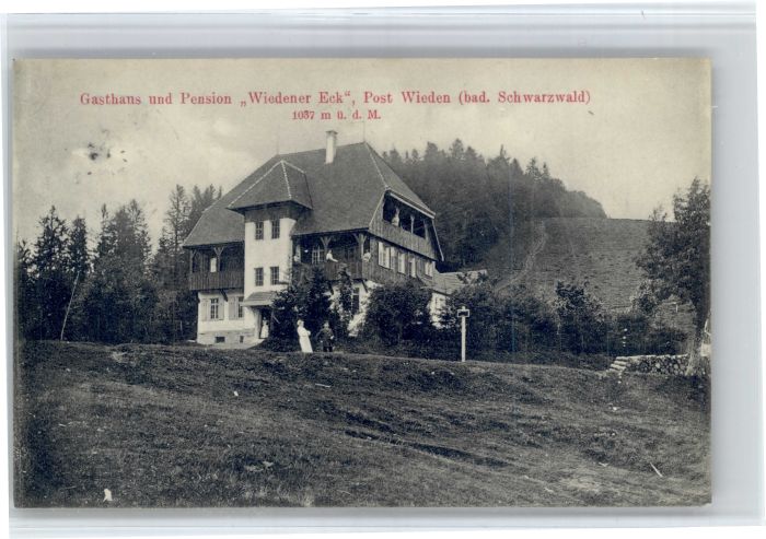 Wieden Schwarzwald Gasthaus Pension Wiedener Eck