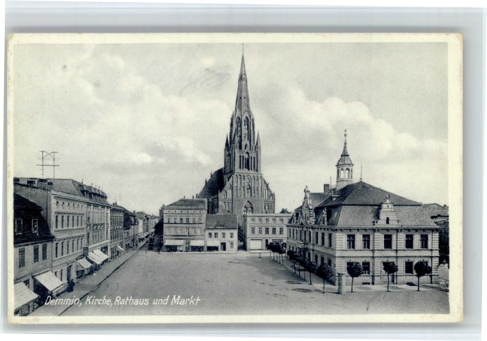 Demmin Mecklenburg Vorpommern Demmin Kirche Rathaus Markt