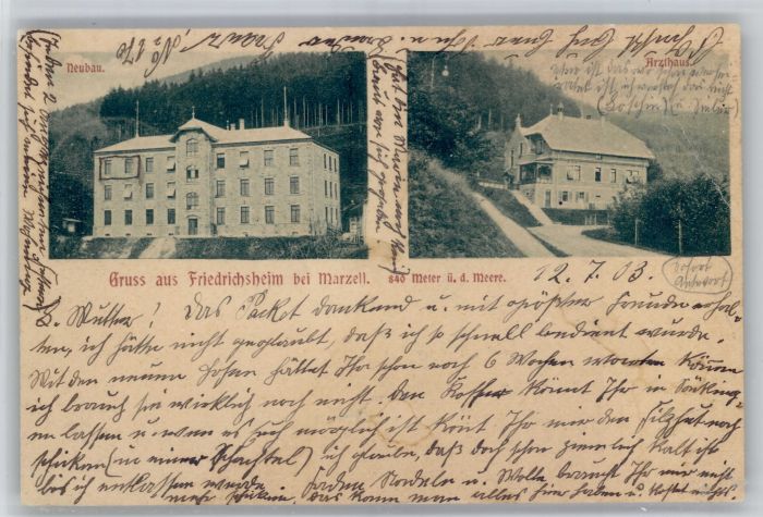 Friedrichsheim Rehaklinik Malsburg-Marzell Kandern BW Friedrichsheim bei Marzell