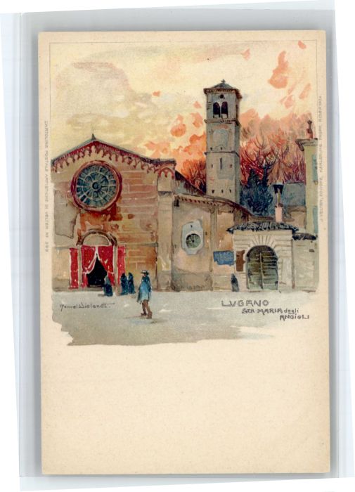 Wielandt Manuel Litho Lugano Kuenstler Manuel Wielandt St Maria