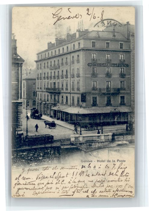 Genf GE Genf Hotel de la Poste Kutsche