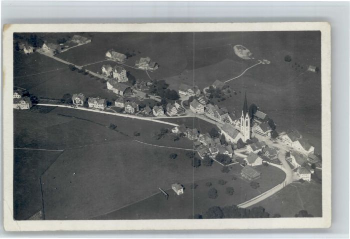 Hundwil Fliegeraufnahme Gasthaus Roessli Ferienheim