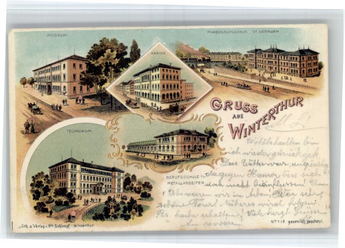 Winterthur Museum Casino Knabenschulhaus St Georgen Technikum