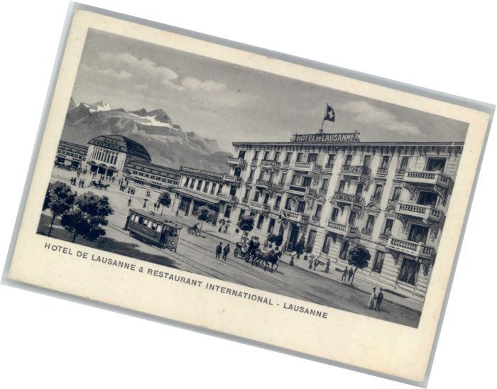Lausanne VD Lausanne Hotel Restaurant International Tram Kutsche