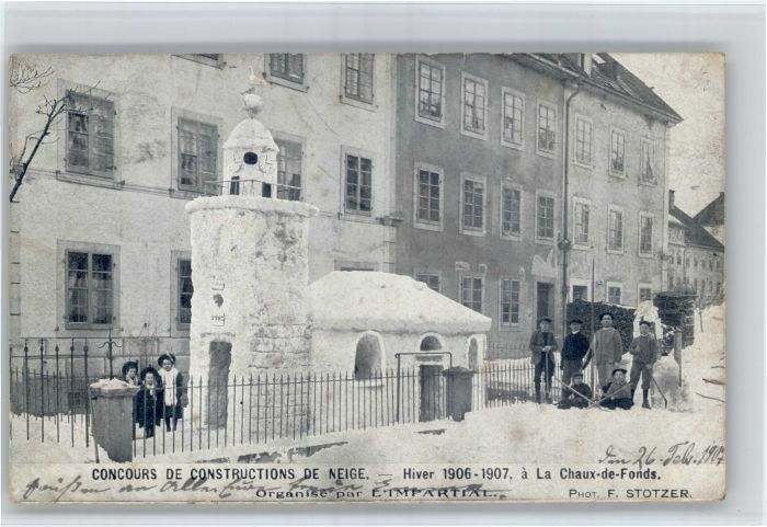 La Chaux-de-Fonds Concours de Constructions de Neige
