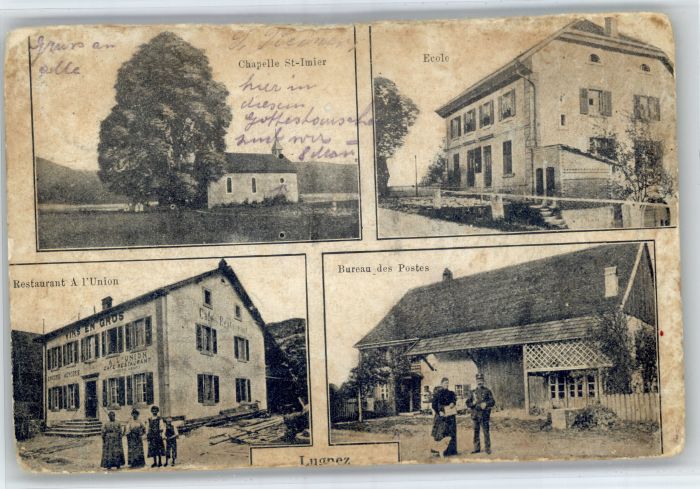 Lugnez Kapelle St Imier Ecole Restaurant Union Bureau Postes
