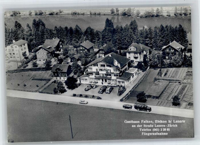 Ebikon Gasthaus Falken Fliegeraufnahme