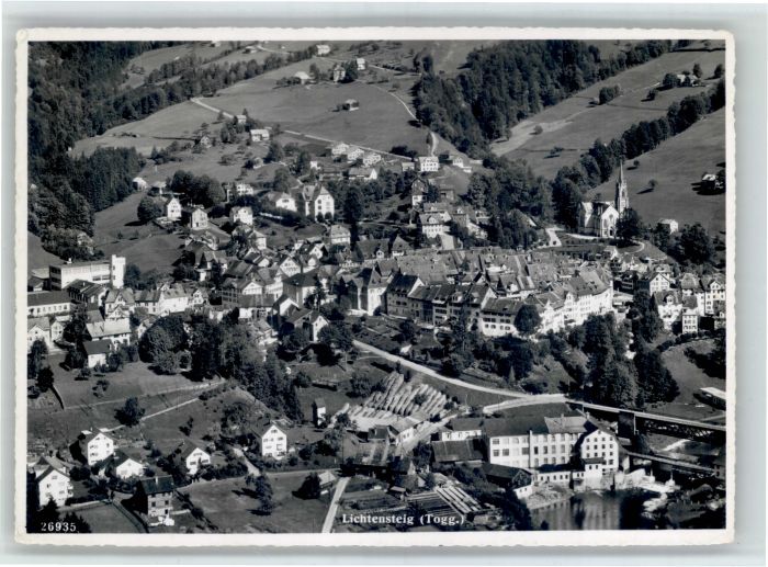 Lichtensteig Fliegeraufnahme Bruecke