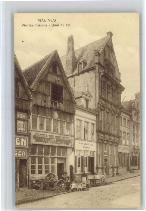 Malines Mechelen Flandre Vieilles maisons Quai du Sel