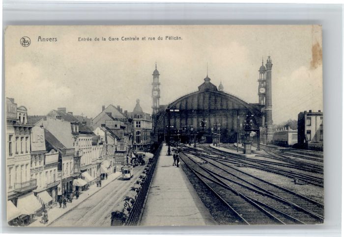 Anvers Antwerpen Anvers Entree Gare Cantrale Rue Pelican