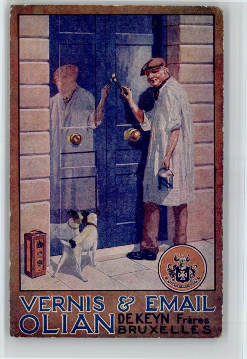 Bruxelles Bruessel Vernis Email Olian Hund