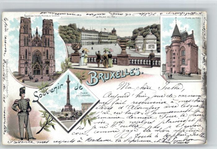 Bruxelles Bruessel Place Congres Porte de Hal Palais Roi
