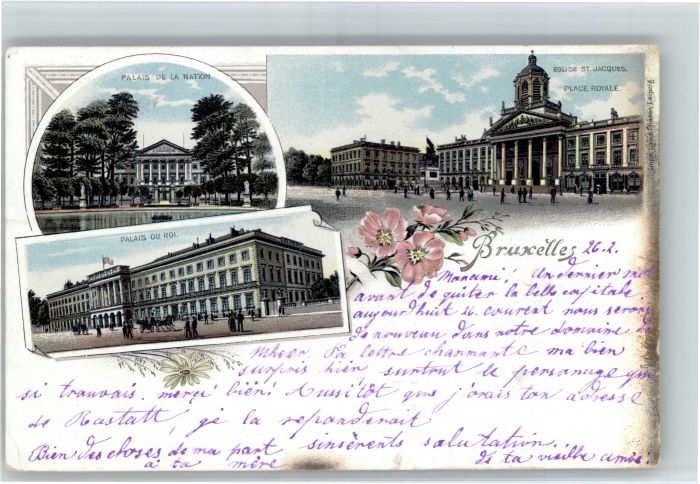 Bruxelles Bruessel Palais Nation Roi Eglise St Jacques