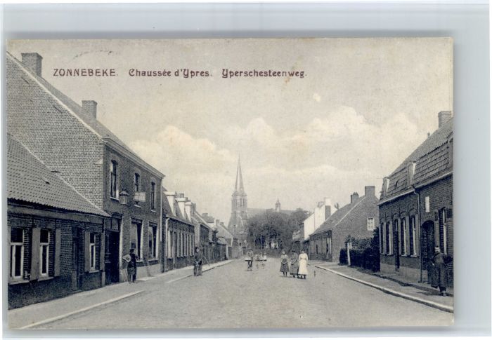Zonnebeke Chaussee Ypres Yperschesteenweg