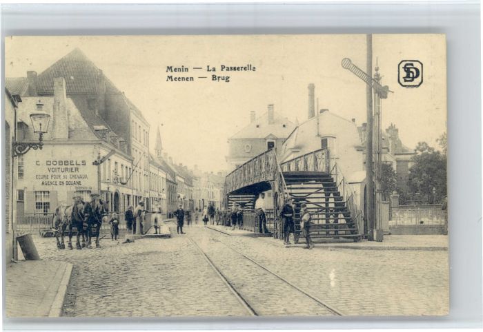 Menen La Passerelle Brug Pferd