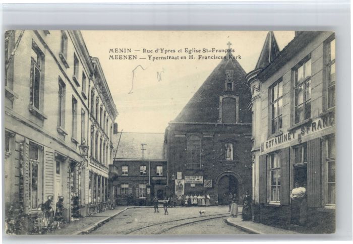 Menen Rue Ypres Eglisee St Francois