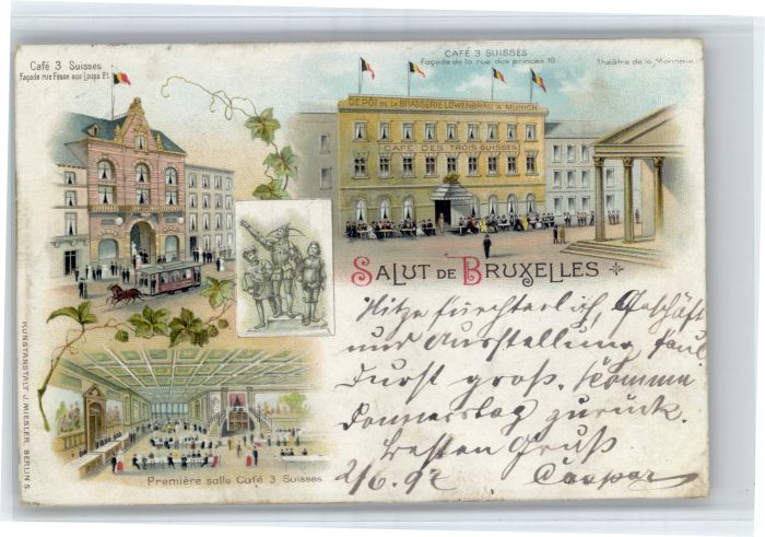 Bruxelles Bruessel Cafe Suisses