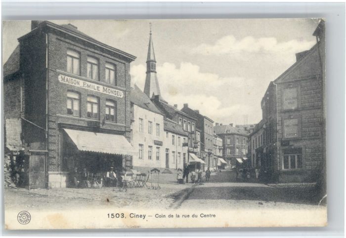 Ciney Coin de la Rue du Centre Maison Emile Monseu