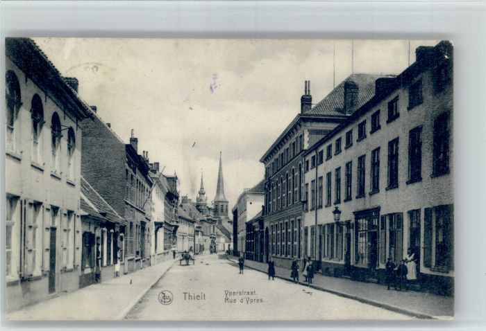Thielt Rue d Ypres Kutsche Kirche