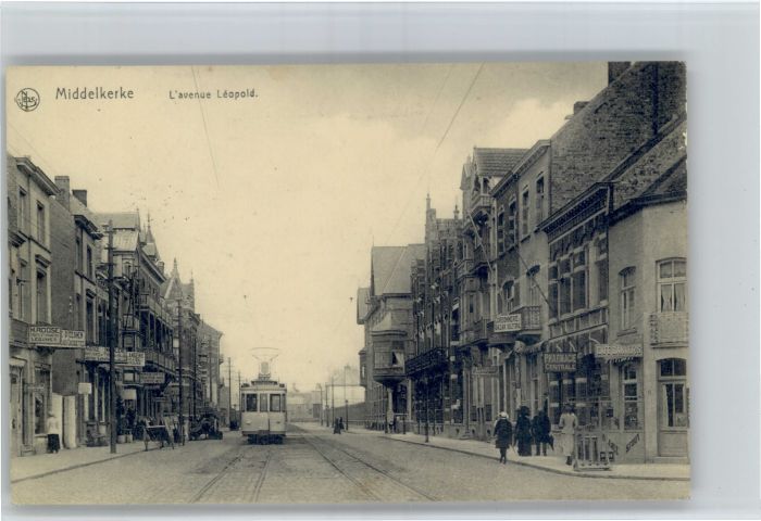 Middelkerke Avenue Leopold Strassenbahn