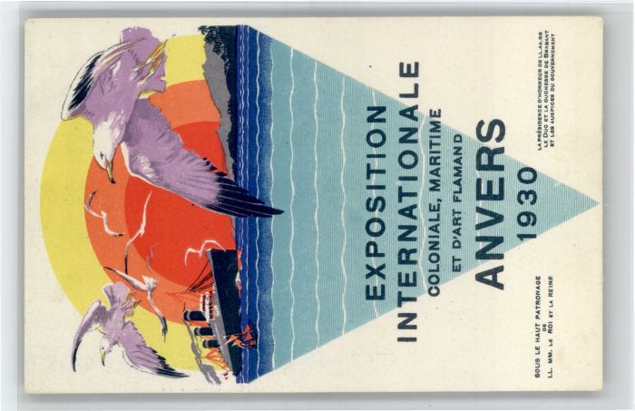 Anvers Antwerpen Anvers Exposition Internationale Coloniale Maritime Vogel