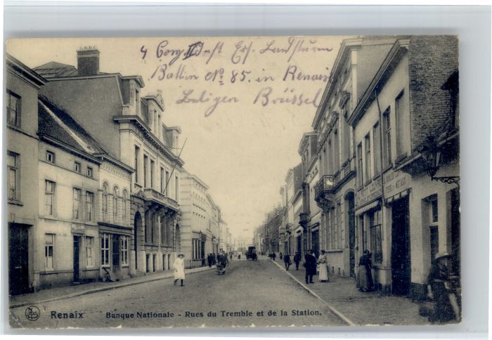 Renaix Banque Nationale Rues du Tremble Station