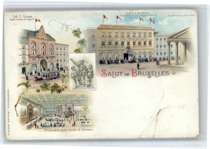 Bruxelles Bruessel Cafe Suisse