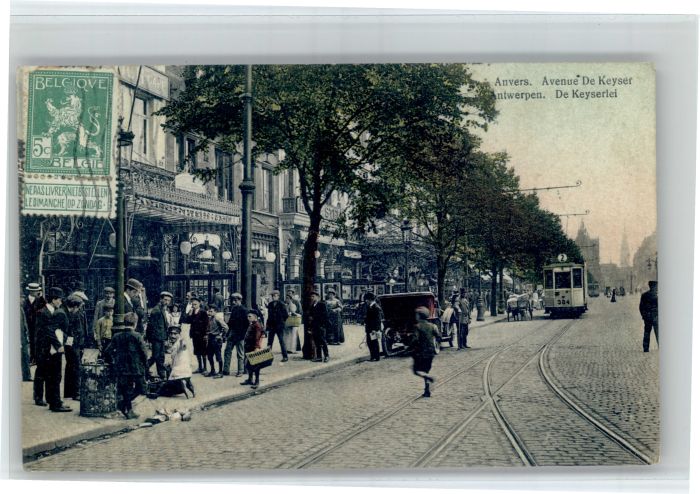 Anvers Antwerpen Anvers Avenue de Keyser Strassenbahn