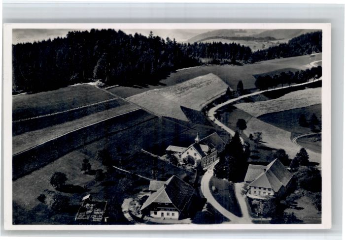 Schlechtbach Schopfheim Fliegeraufnahme Gasthaus Pension zum Auerhahn
