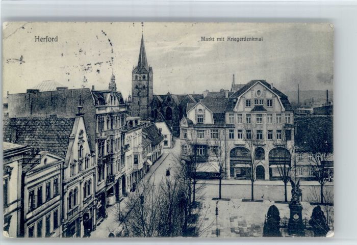 Herford Markt Kriegerdenkmal