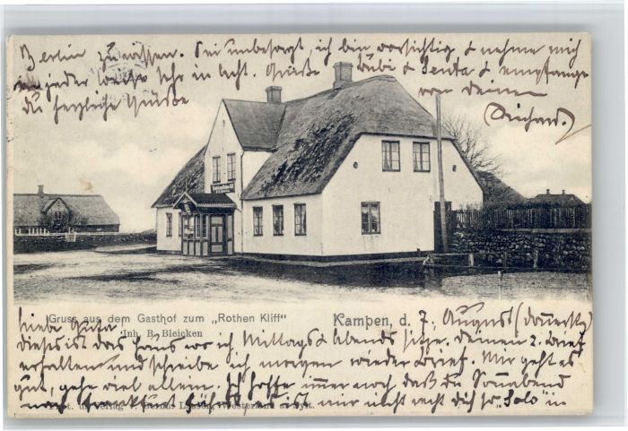 Kampen Sylt Kampen Gasthof zum Roten Kliff