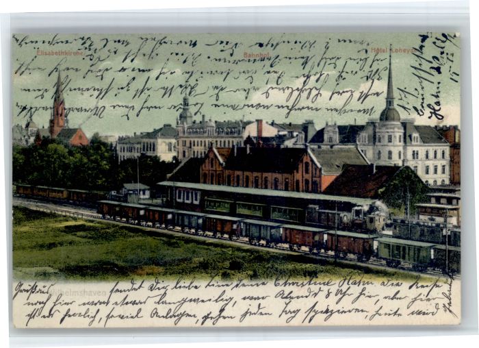 Wilhelmshaven Elisabethkirche Bahnhof