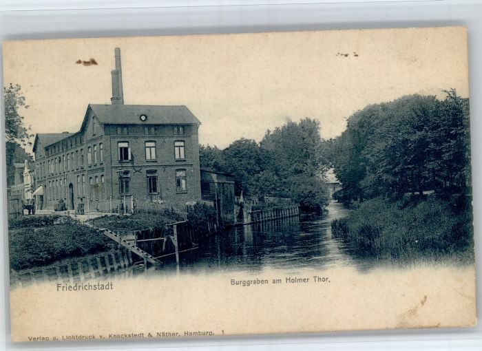 Friedrichstadt Eider Burggraben Hholmertor