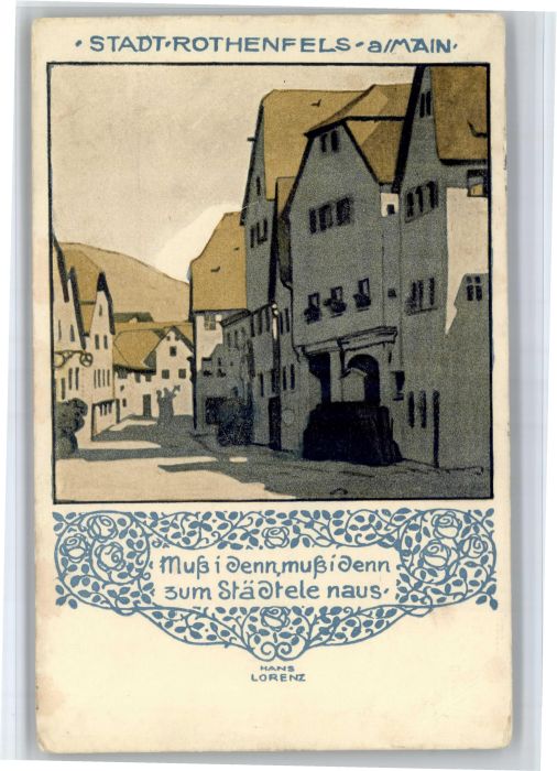 Rothenfels Unterfranken Rothenfels Hans Lorezn