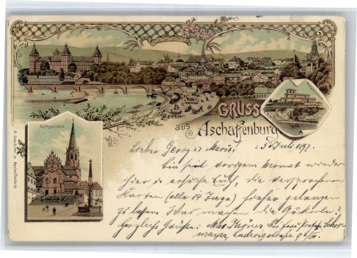 Aschaffenburg Main Aschaffenburg Kirche Pompejanum