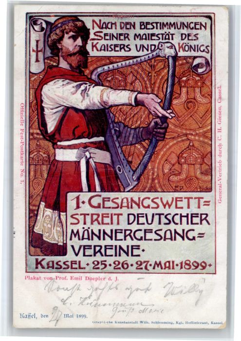Kassel Gesangswettstreit Maennergesangsverein