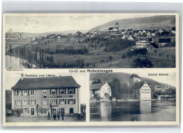 Hohentengen Gasthaus Loewe Schloss Roetteln x