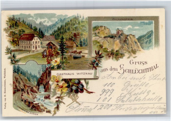 Waldshut Tiengen Rhein Waldshut-Tiengen [Verlag H. Zimmermann] Gasthaus Witznau