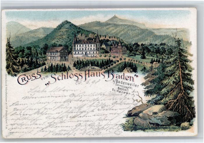 Badenweiler Schloss Haus Baden